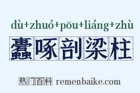 蠹啄剖梁柱是什么意思的图片